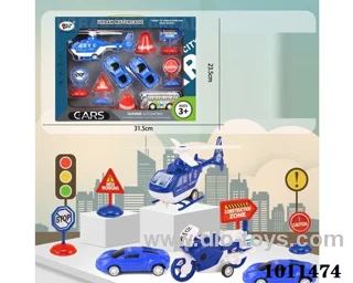 pull back car set in color box