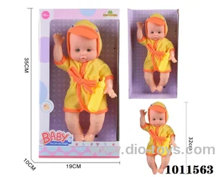 14 inch doll with Suction bottle without ic  in Window box
