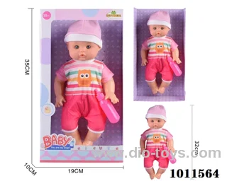 14 inch doll with Suction bottle without ic  in Window box