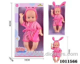14 inch doll with Suction bottle without ic  in Window box