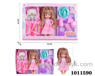 15inch blow bottle ,movable eye doll ,with  6-sound ic in Window box