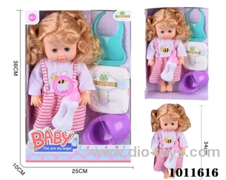 15inch blow bottle ,movable eye drink water  dollwith  6-sound ic in Window box