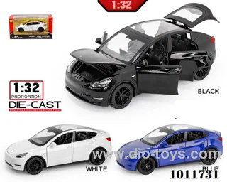 1:32 Alloy car with light&sound 3 color mixed loading  in window box