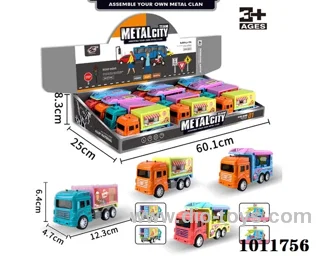 12pcs Inertial alloy car in  Display box
