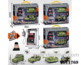 Inertial car set 3  boxes mixed with light &music in Window box