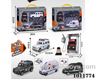 Inertial car set 2 boxes mixed with light &music in Window box