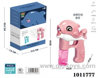 Bubble Blower gun with light& music 2 color mixed loading not include in color box