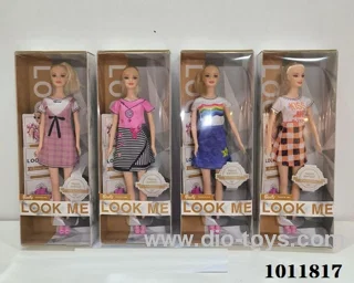 11inch Real body doll with many types of clothes mixed in window box