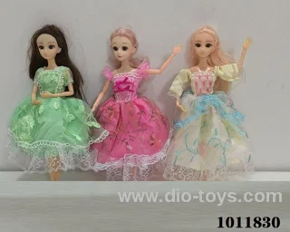 11inch doll with 3 types of clothes mixed in PP bag with header