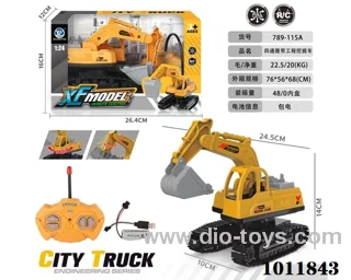 1:24 4ch engineering car include battery in window box