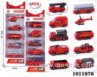 5pcs 1:64 Return alloy car 10 sets mixed loading in  window box
