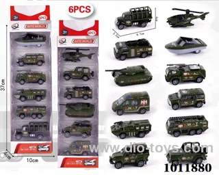 6pcs 1:64 Return alloy car 12 sets mixed loading in  window box
