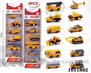 6pcs 1:64 Return alloy car 12 sets mixed loading in  window box