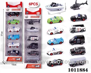 6pcs 1:64 Return alloy car 12 sets mixed loading in  window box