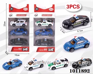 3pcs 1:55 Return alloy car 6 sets mixed loading in  window box