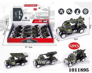 12pcs 1:55 Return alloy car 4 sets mixed loading in Display box
