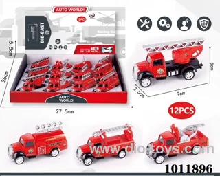 12pcs 1:55 Return alloy car 4 sets mixed loading in Display box