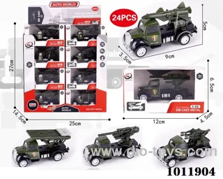 24pcs 1:55 Return alloy car 4 sets mixed loading in Display box