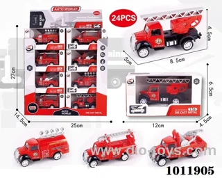24pcs 1:55 Return alloy car 4 sets mixed loading in Display box