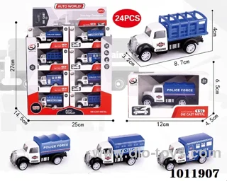 24pcs 1:55 Return alloy car 4 sets mixed loading in Display box