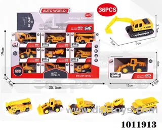 36pcs 1:64 Return alloy car 6 sets mixed loading in  window box