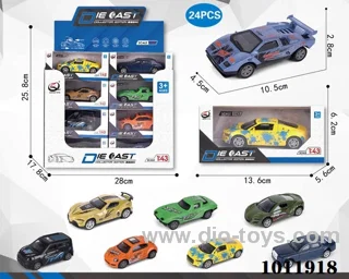 24pcs 1:43 Return alloy car 6 sets mixed loading in Display box
