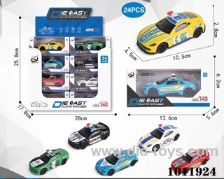 24pcs 1:43 Return alloy car 6 sets mixed loading in Display box