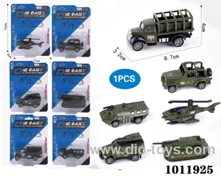 1:64 Return alloy car 6 sets mixed loading in high frequency