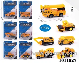 1:64 Return alloy car 6 sets mixed loading in high frequency