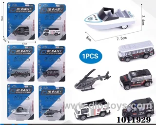 1:64 Return alloy car 6 sets mixed loading in high frequency