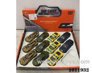 12pcs 1:43 Return alloy car  in Display box