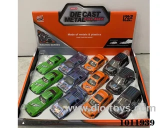 12pcs 1:43 Return alloy car  in Display box