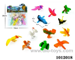 12pcs 3.5inch animal in pvc bag
