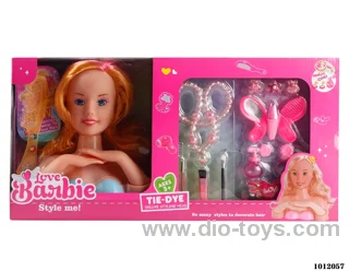 half doll set in  window box