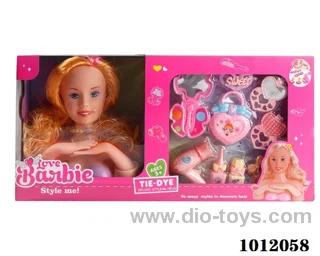 half doll set in  window box
