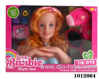 half doll set in  window box