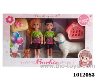 Real body 5 inch doll set  in  window box