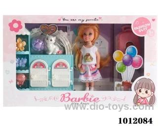 Real body 5 inch doll set  in  window box