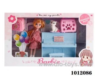Real body 5 inch doll set  in  window box