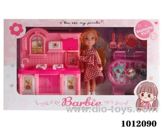 Real body 5 inch doll set  in  window box