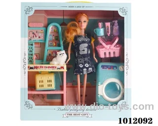 Real body 5 inch doll set  in  window box