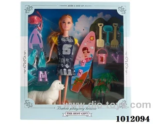 Real body 5 inch doll set  in  window box