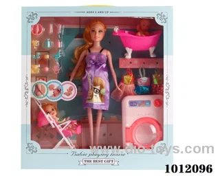 Real body 5 inch doll set  in  window box