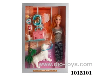 Real body 5 inch doll set  in  window box