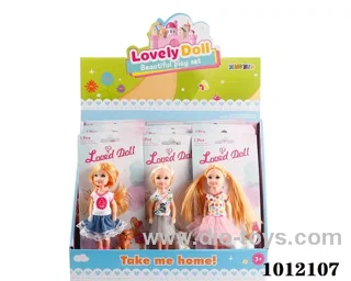 Real body 5 inch doll set 3 sets mixed loading in display box