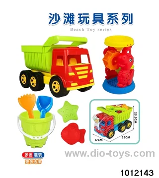 7pcs beach toys car in net bag