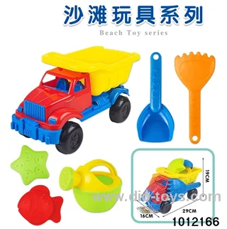6pcs beach toys car in net bag