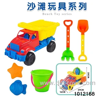 6pcs beach toys car in net bag