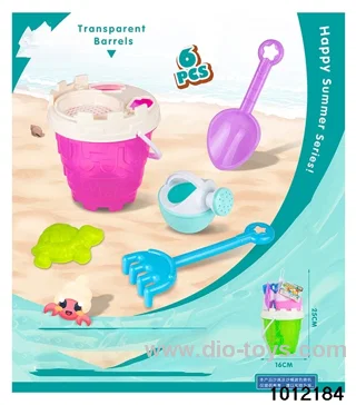 Beach toys in net bag