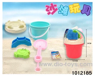 Macarone beach toys in net bag